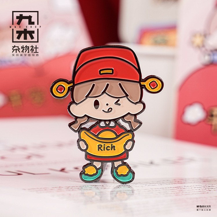 Molinta New Year Series stationery Pin blind box