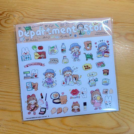 Molinta department store sticker
