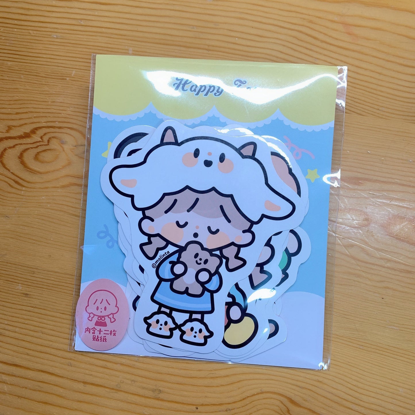 Molinta Waterproof (big size) animal zoo theme sticker pack