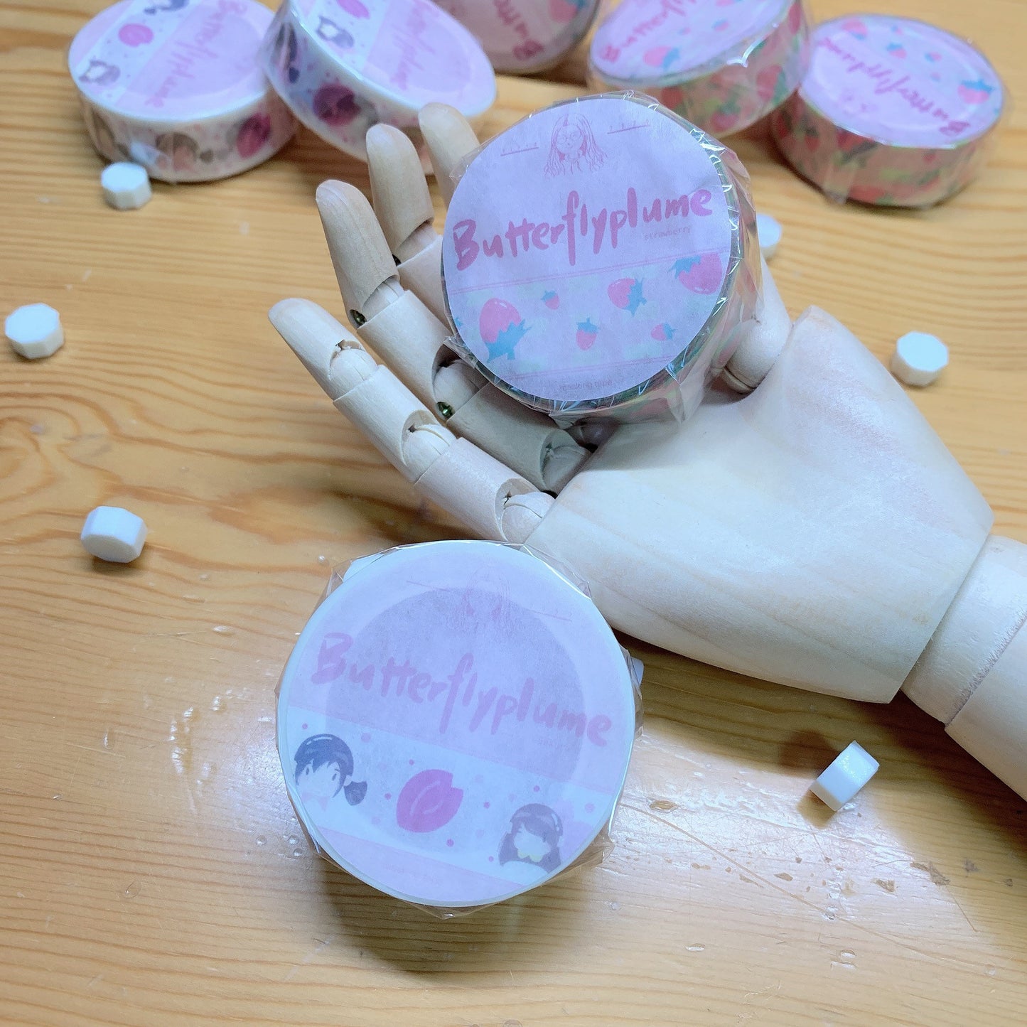 Butterflyplume washitape strawberry Sakura girl