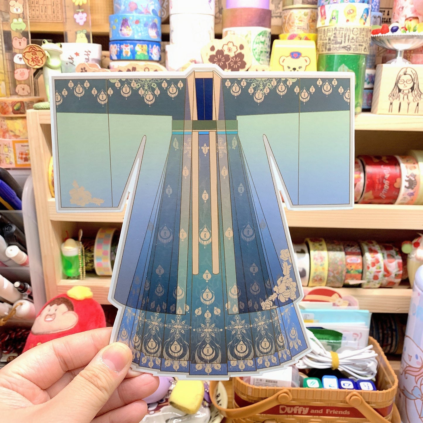 China Hanfu 汉服 shaped postcard