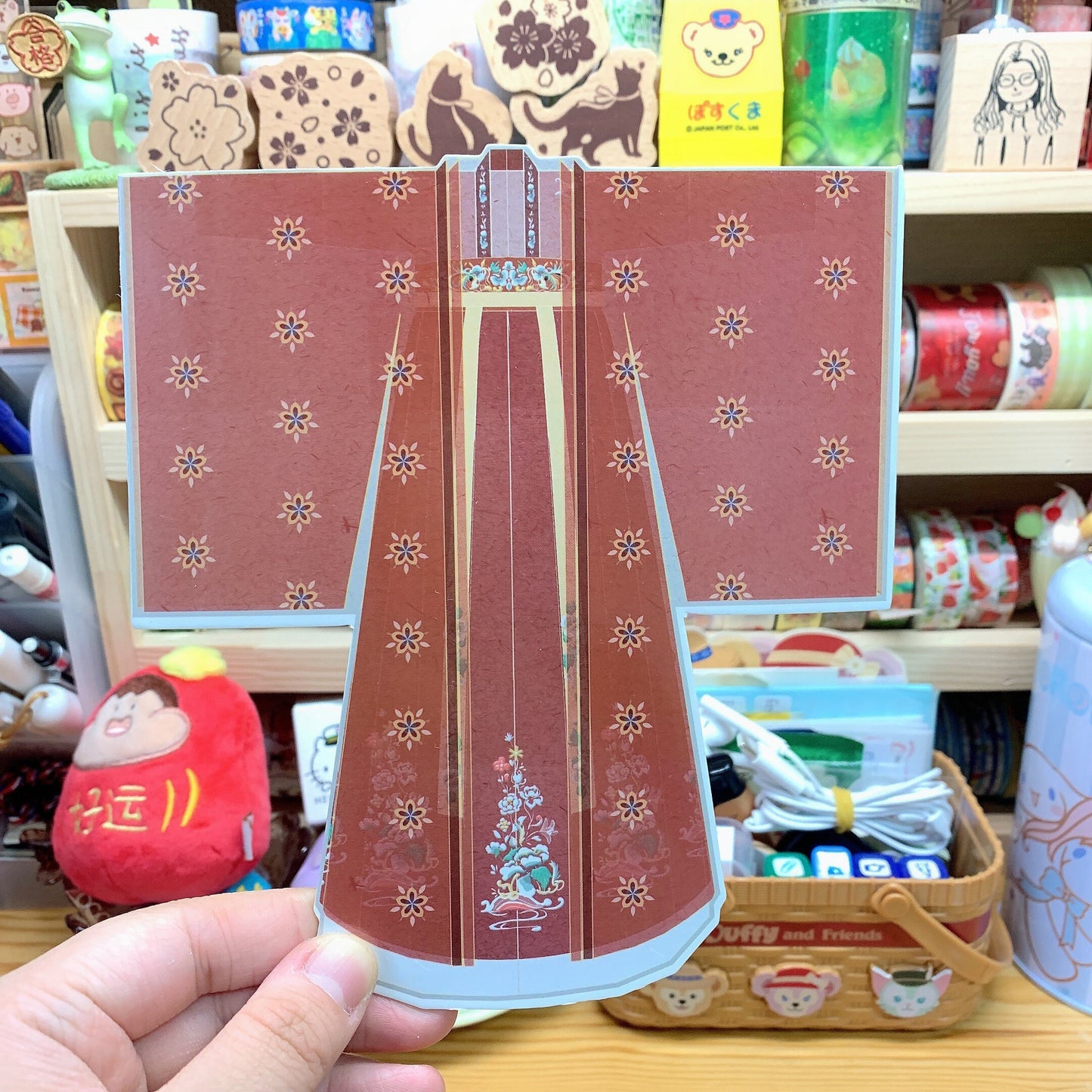 China Hanfu 汉服 shaped postcard