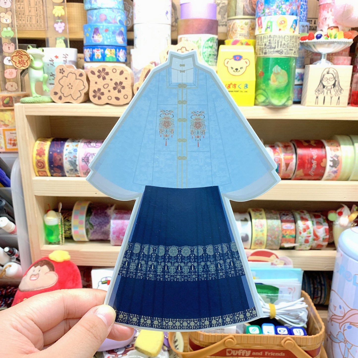 China Hanfu 汉服 shaped postcard