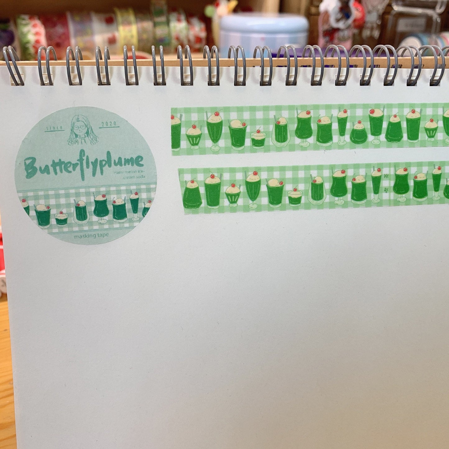 Butterflyplume washitape Hami Melon Cream Soda
