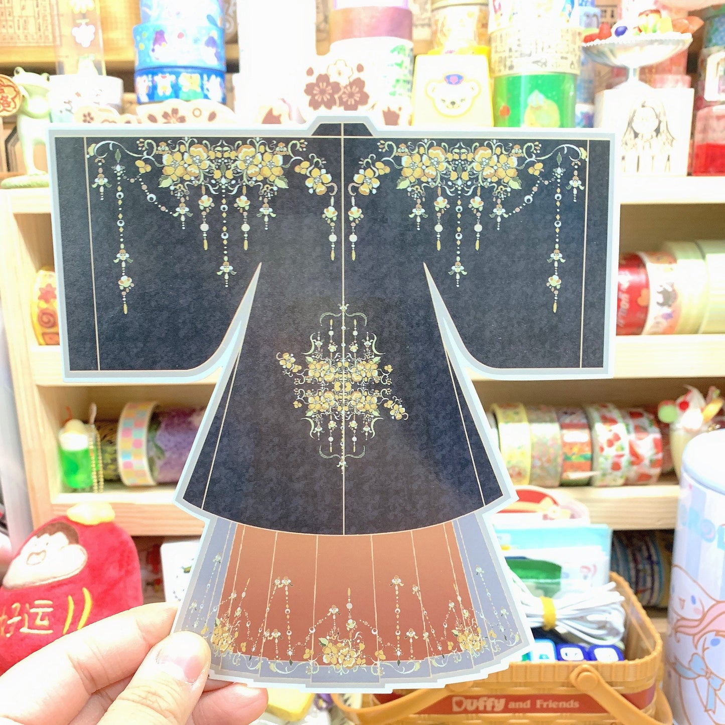China Hanfu 汉服 shaped postcard
