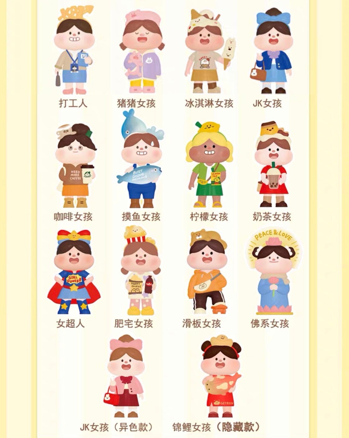 Meatball ×BCF blind box toys 「amazing girl」series
