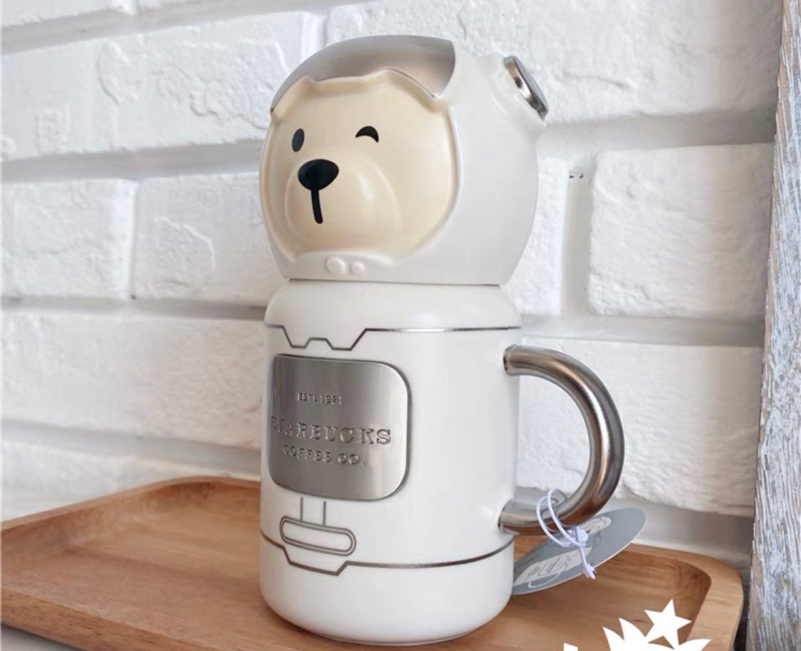 Starbucks China 355ml+199ml 2021 space bear mug set