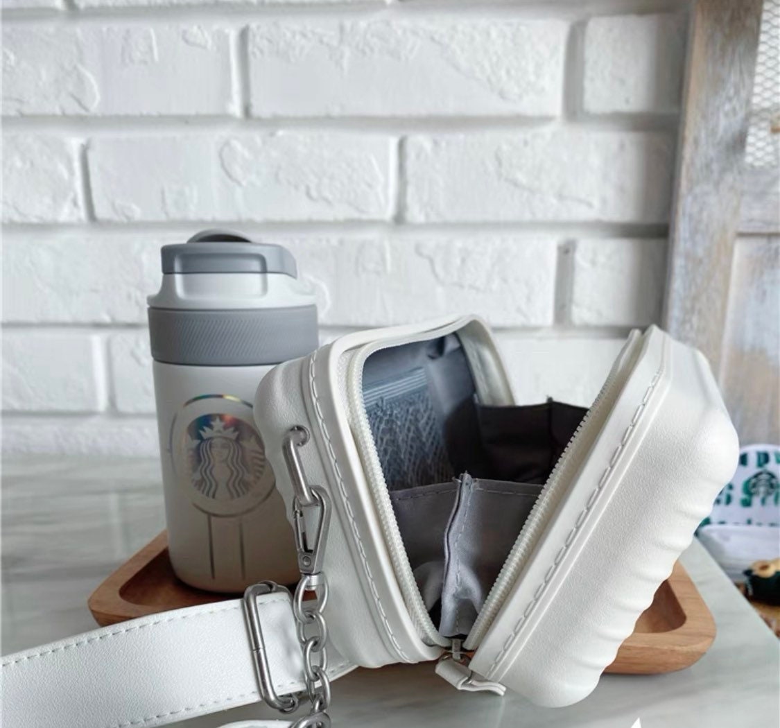 Starbucks China 280ml 2021 space bear cup with mini suitcase bag set