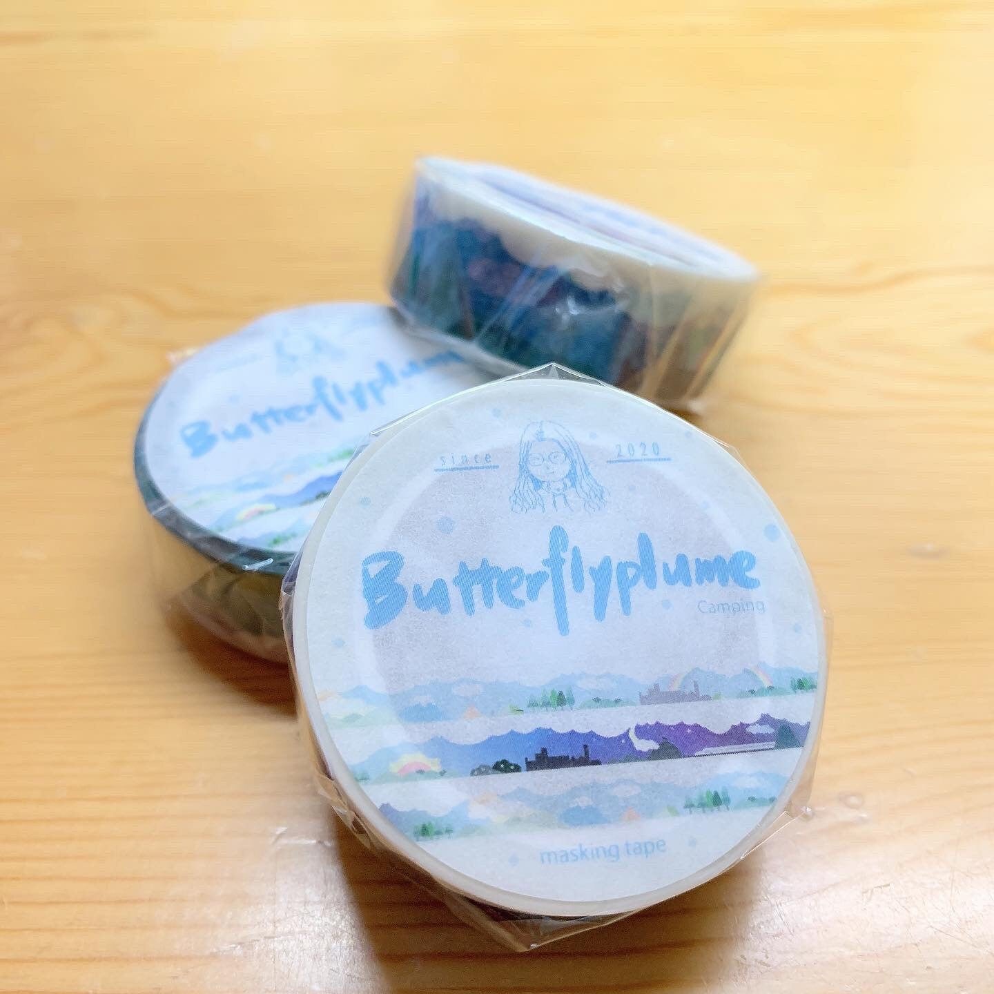 Butterflyplume washitape Camping