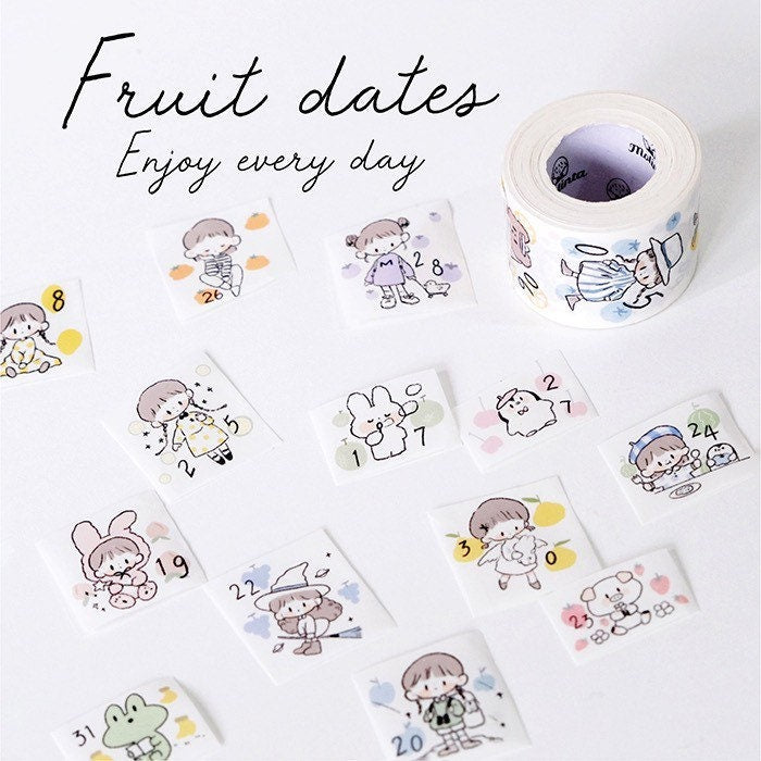 Molinta fruit dates washitape
