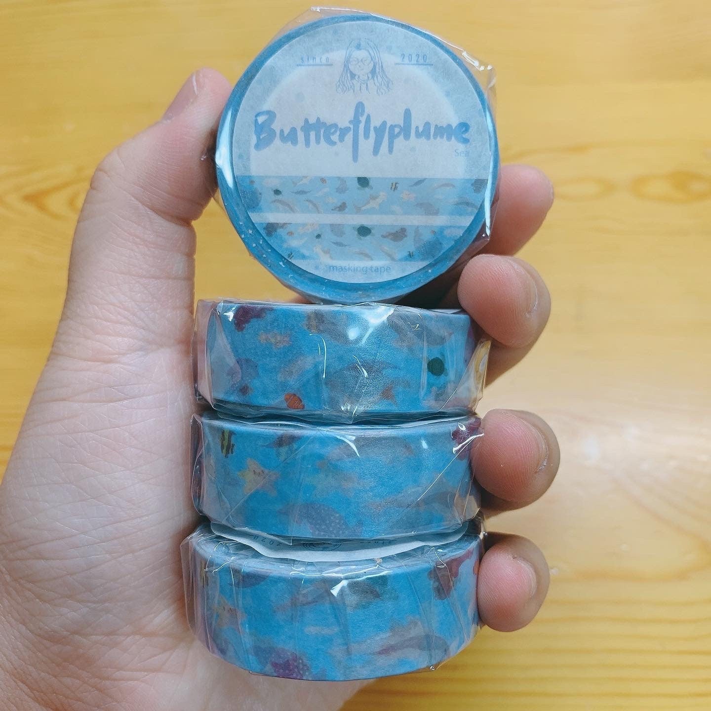 Butterflyplume washitape Sea