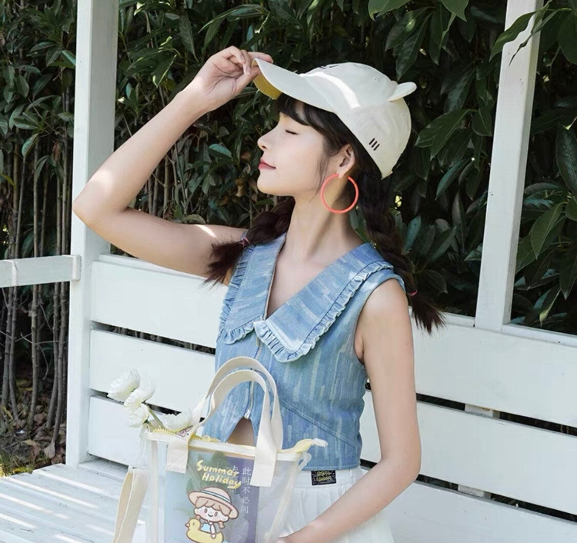Molinta summer holiday series bear bucket hat & baseball cap