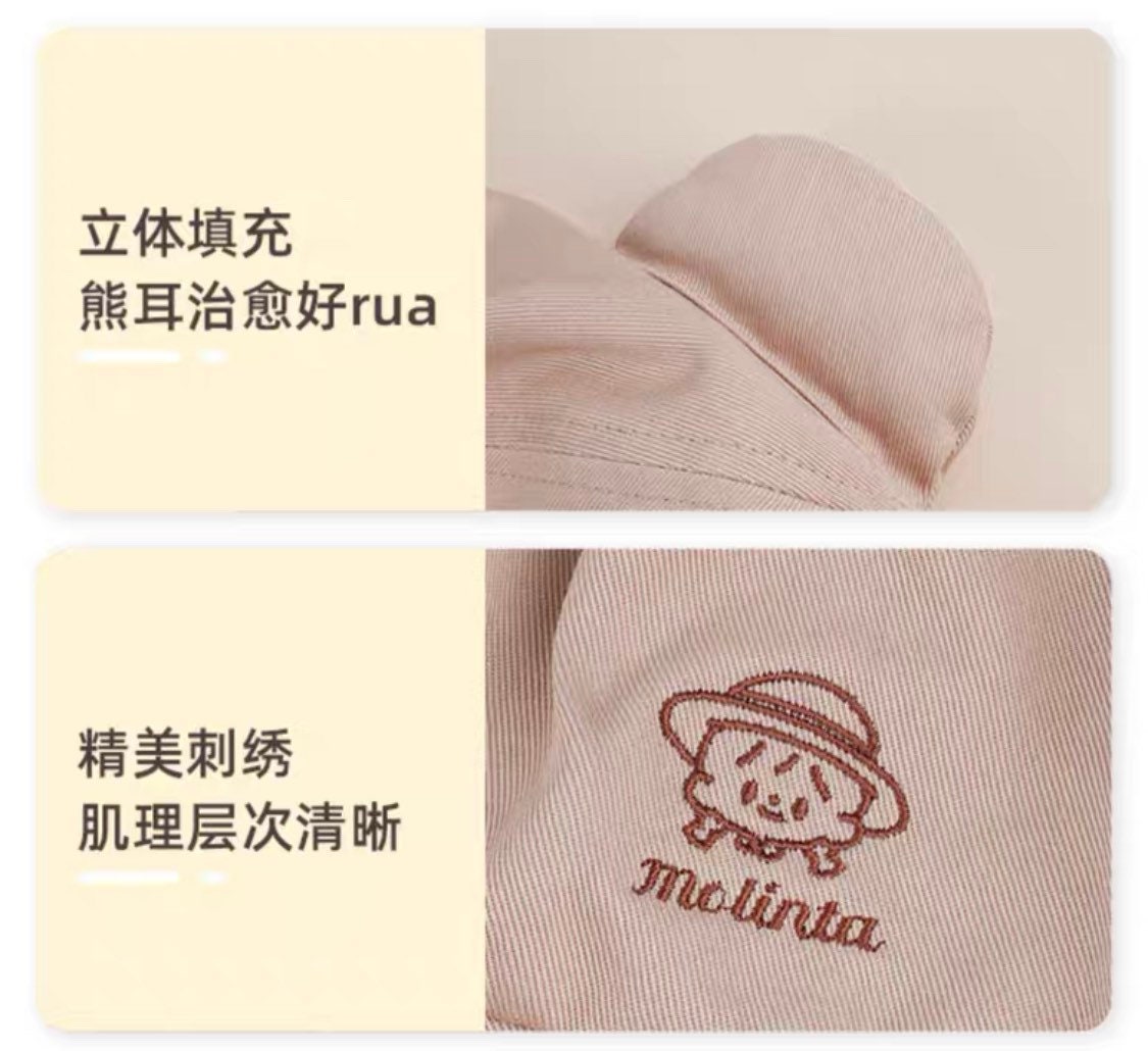 Molinta summer holiday series bear bucket hat & baseball cap