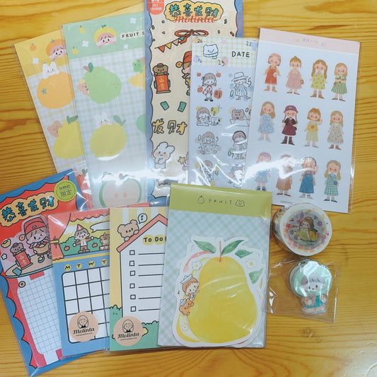 SALE kawaii artist stationery set 4