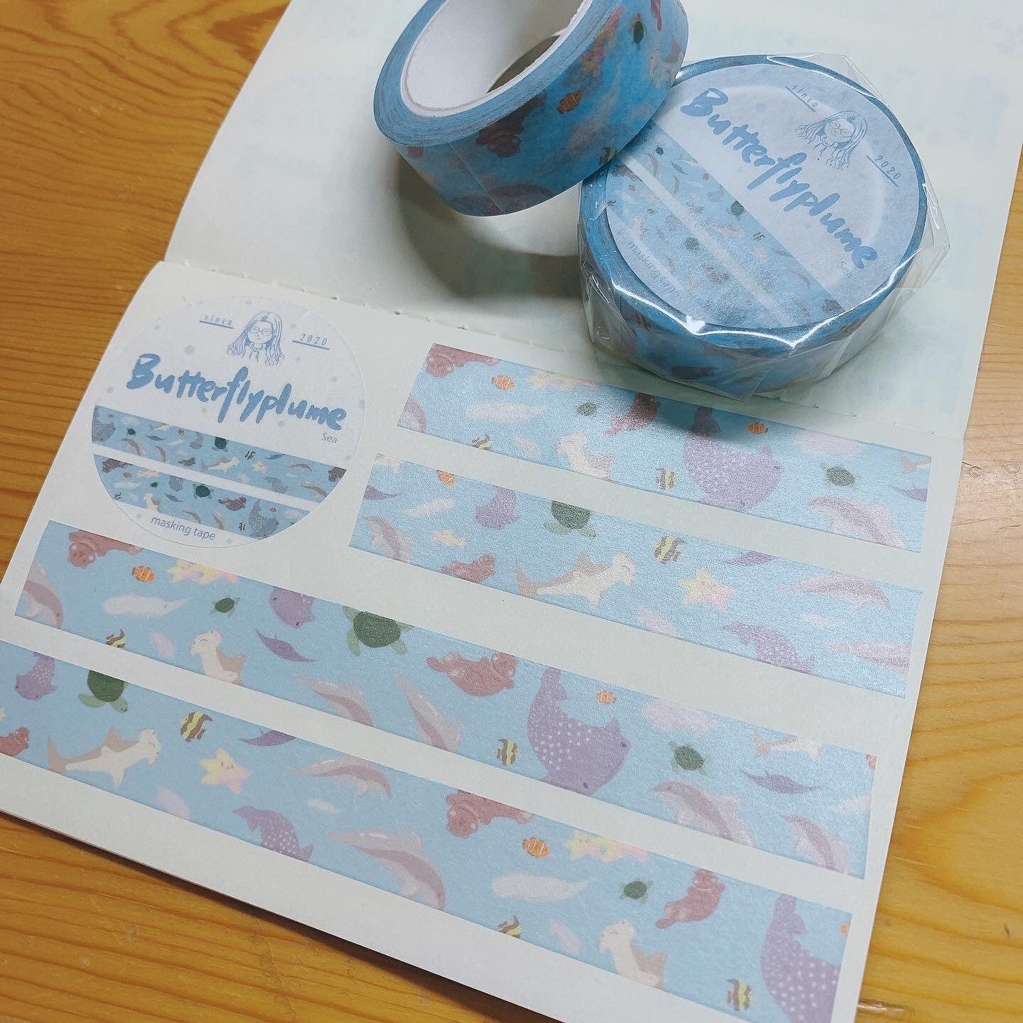 Butterflyplume washitape Sea