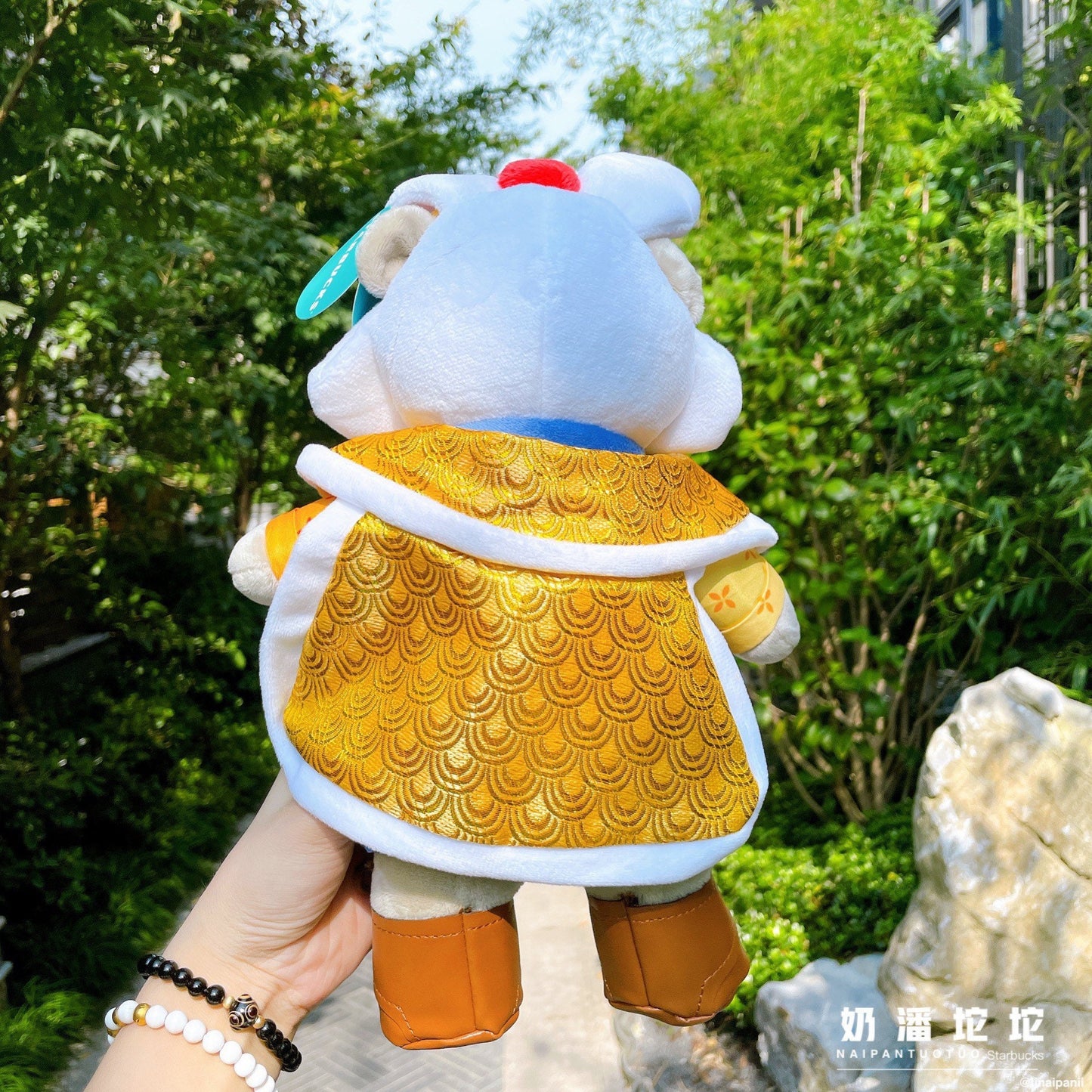 Starbucks China 2021 China traditional rabbit god plush bear toy