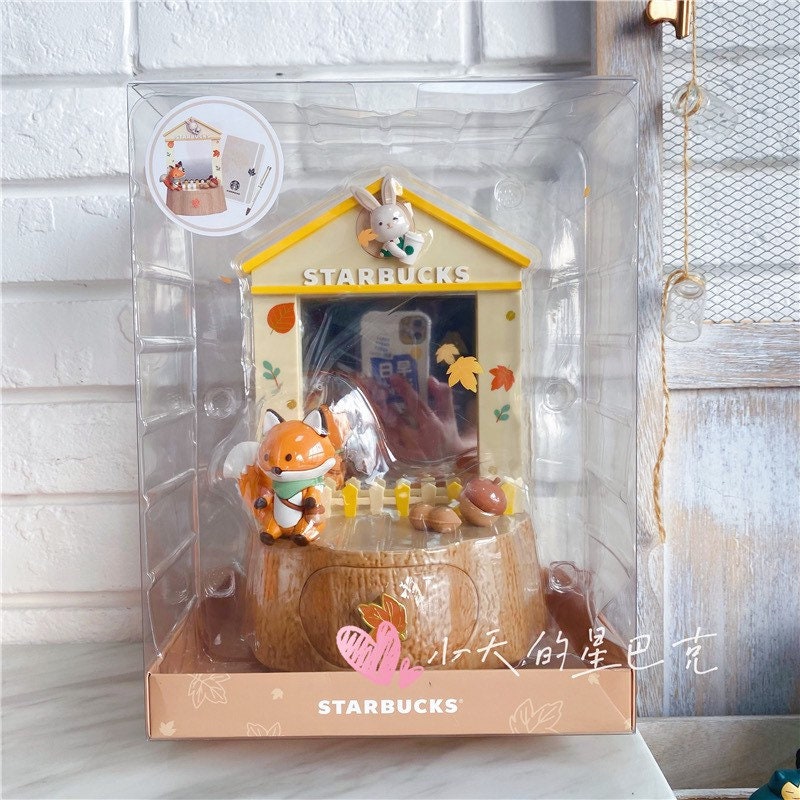 Starbucks China 2021 autumn theme table decoration with notebook & pen set