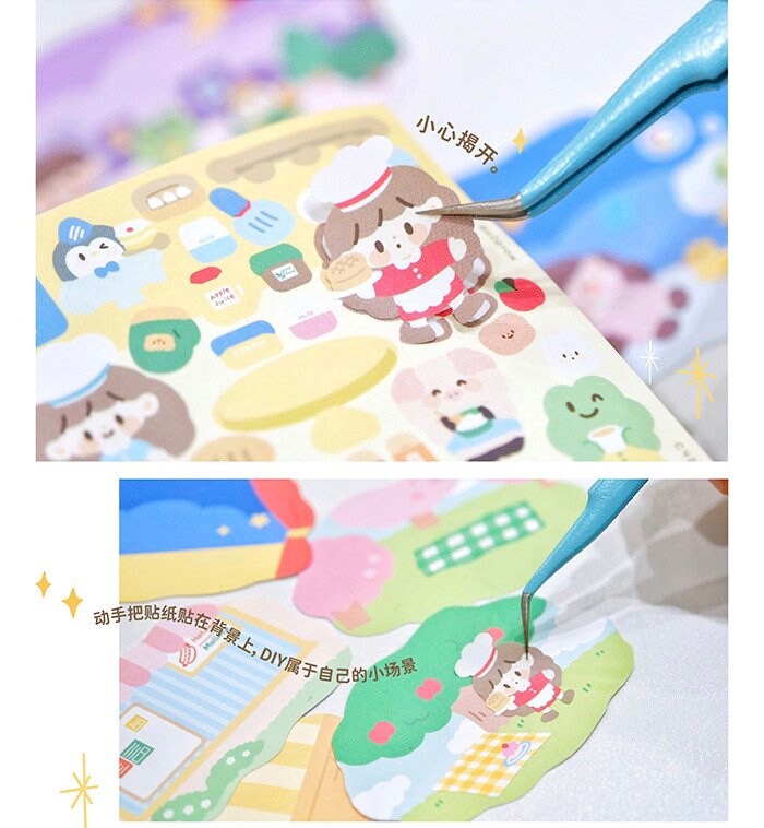 Molinta scene sticker set 1