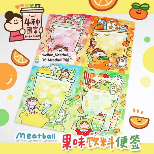 Meatball drink memo pad