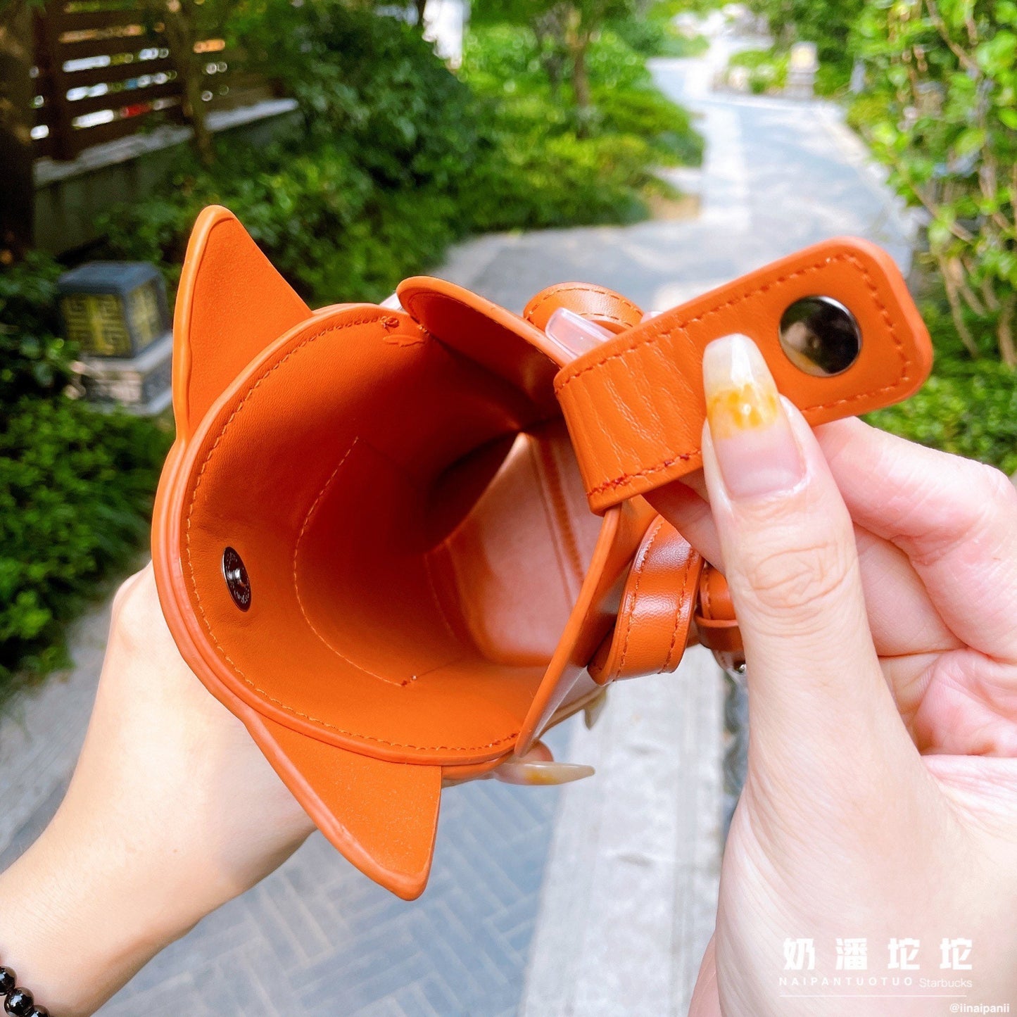 Starbucks China 355ml 2021 autumn forest vacuum cup with fox bag set