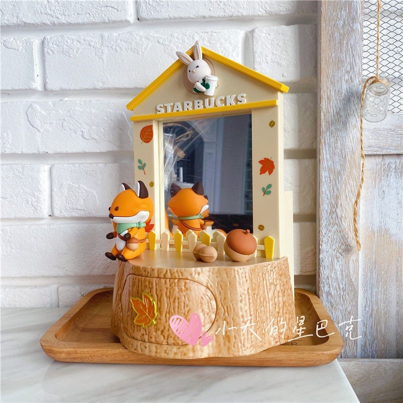 Starbucks China 2021 autumn theme table decoration with notebook & pen set