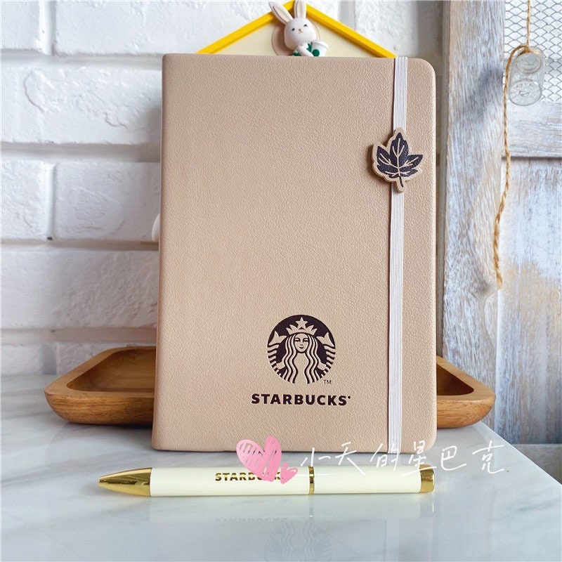 Starbucks China 2021 autumn theme table decoration with notebook & pen set