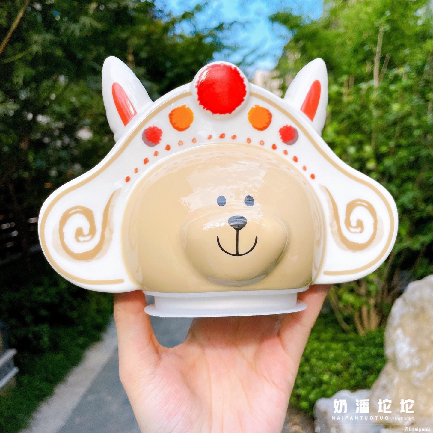 Starbucks China 355ml 2021 China traditional rabbit god ceramics mug