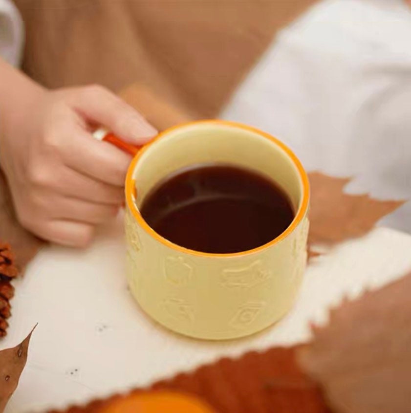 Starbucks China 355ml 2021 autumn forest relief ceramics mug