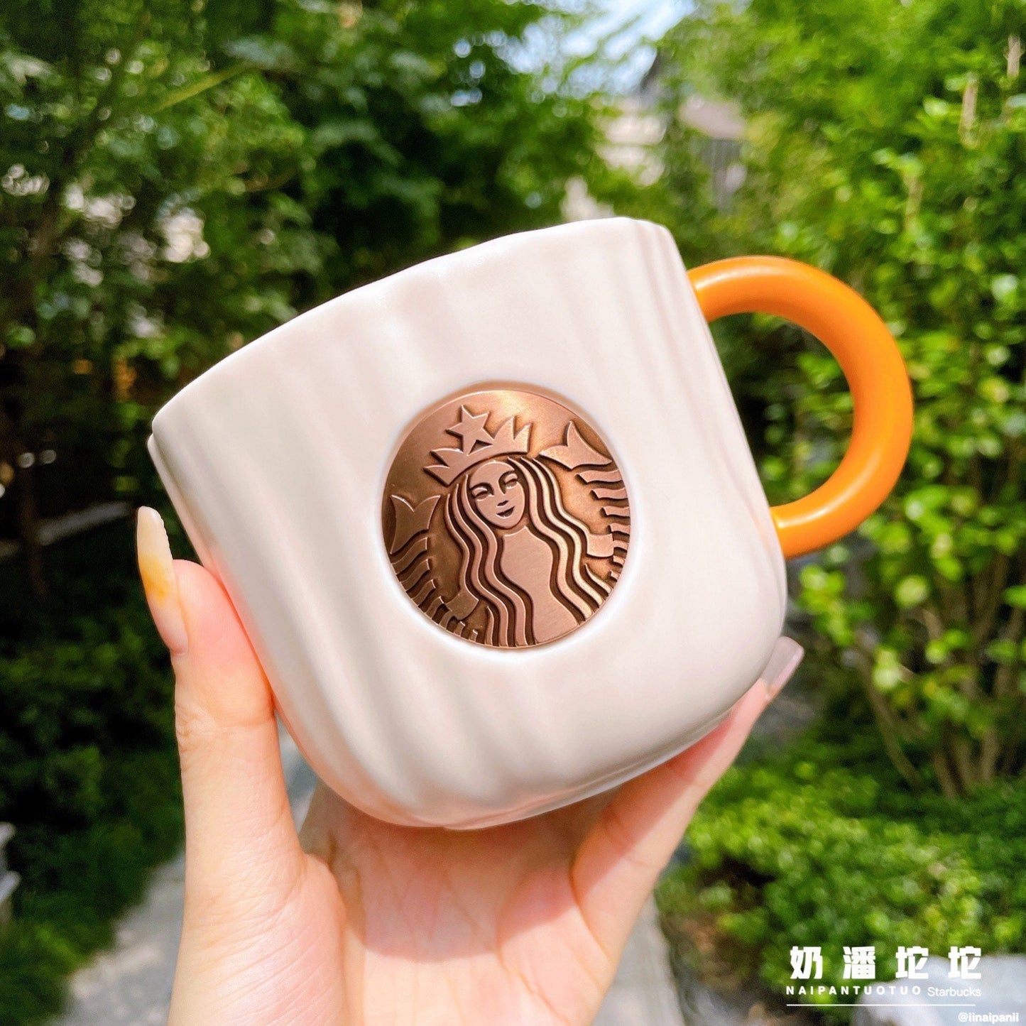 Starbucks China 360ml 2021 autumn forest acorn ceramics mug