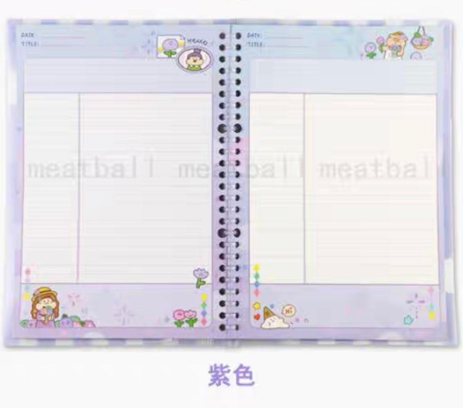 Meatball Garden party series B5 loose-leaf notebook