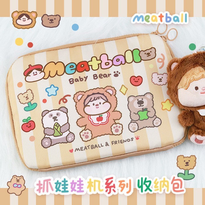 Meatball claw game series penbag/packet