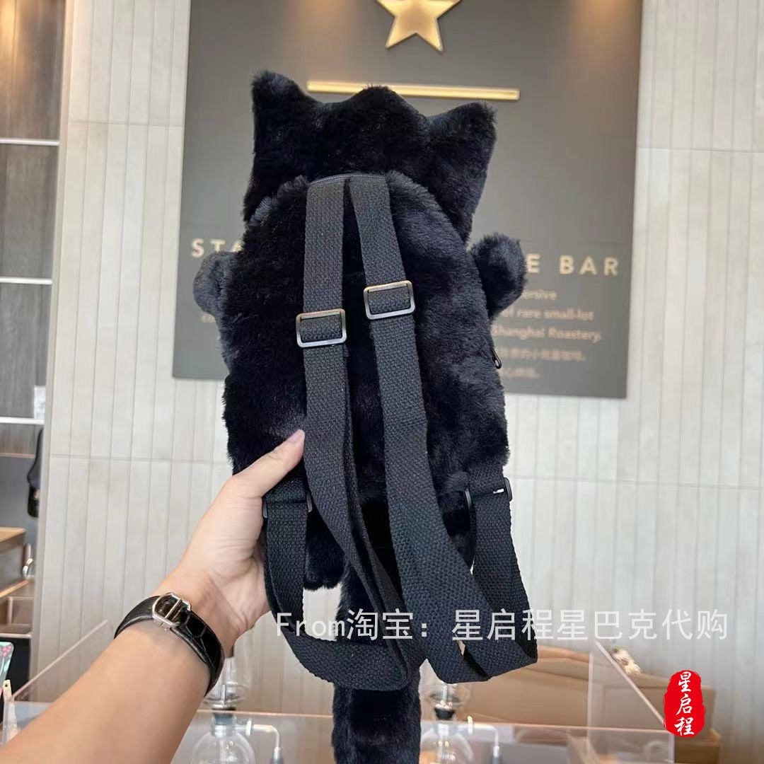 Starbucks China 220ml 2021 Halloween black stainless cup with kawaii skeleton plush bag