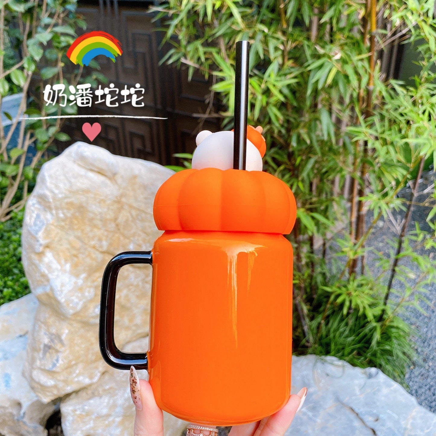 Starbucks China 435ml 2020 Halloween pumpkin ceramics cup