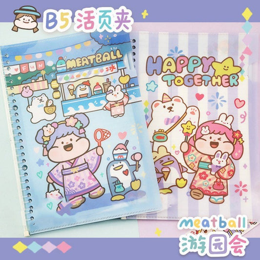 Meatball Garden party series B5 loose-leaf notebook