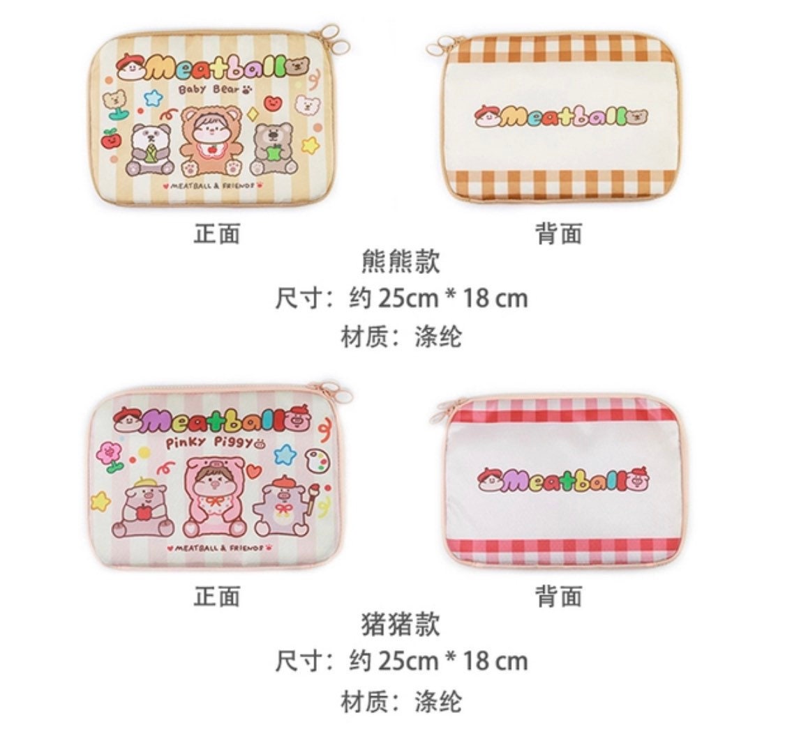 Meatball claw game series penbag/packet