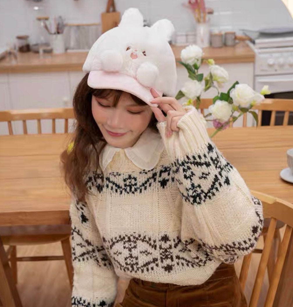 Molinta 「Baking Park」series stationery cute rabbit plush hat