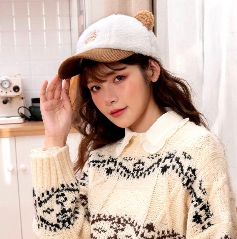 Molinta 「Baking Park」series stationery cute bear plush hat