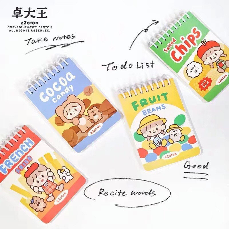 Molinta snacks mini notebook