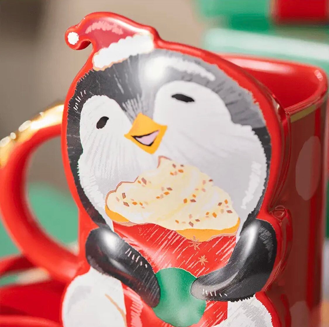 Starbucks China 355ml 2021 Christmas penguin shaped mug
