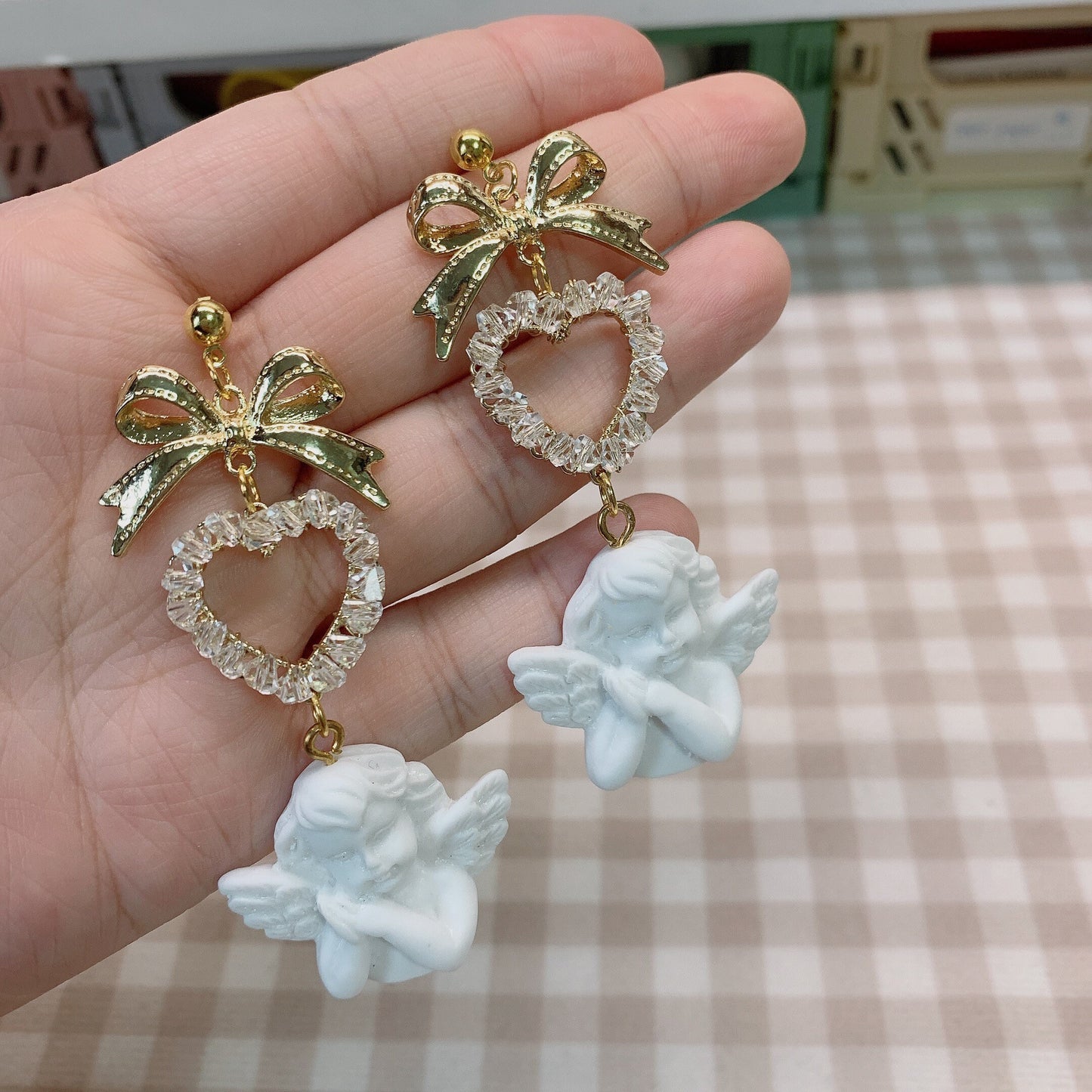 Moya handmade earrings「The angel of love」