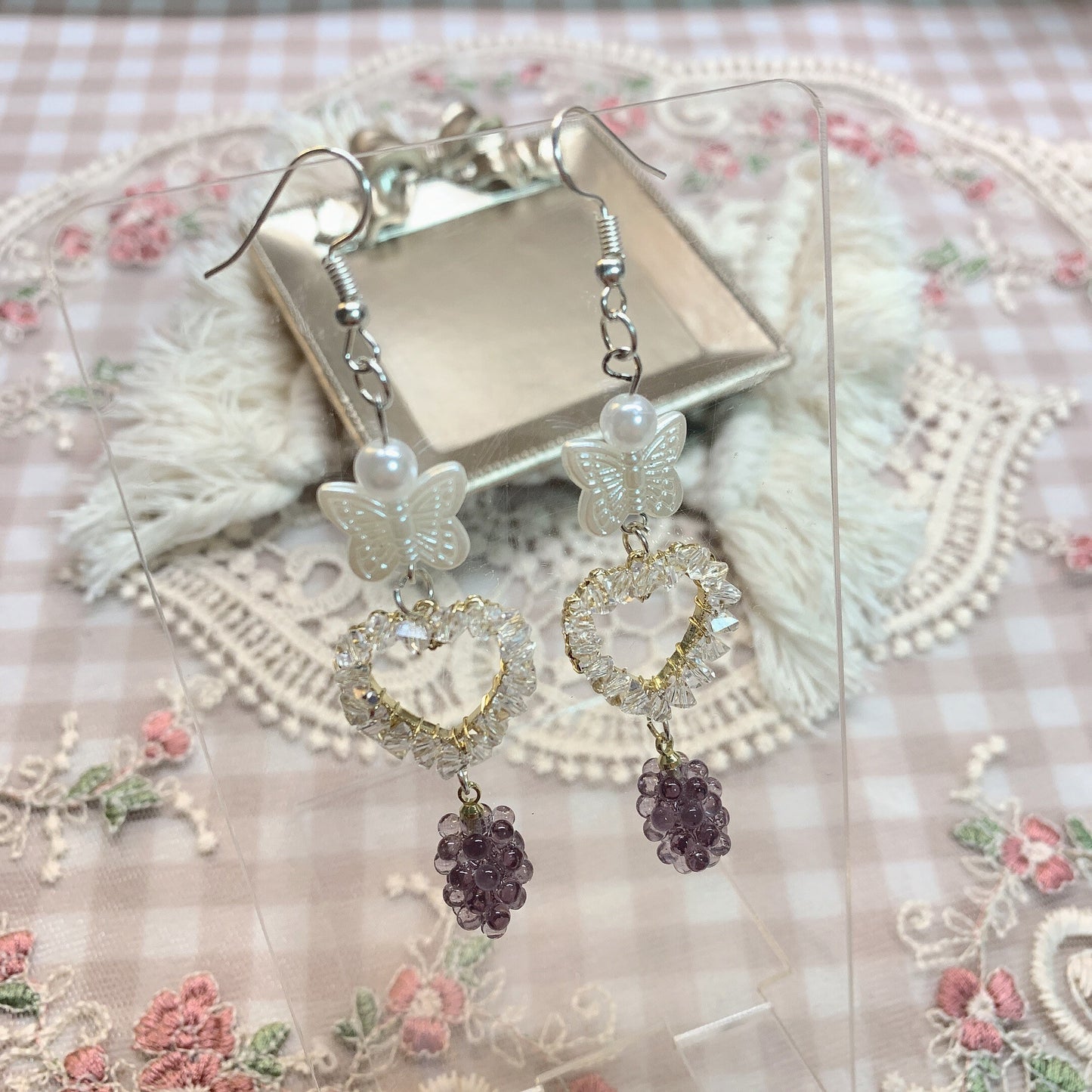 Moya handmade earrings「butterfly love」