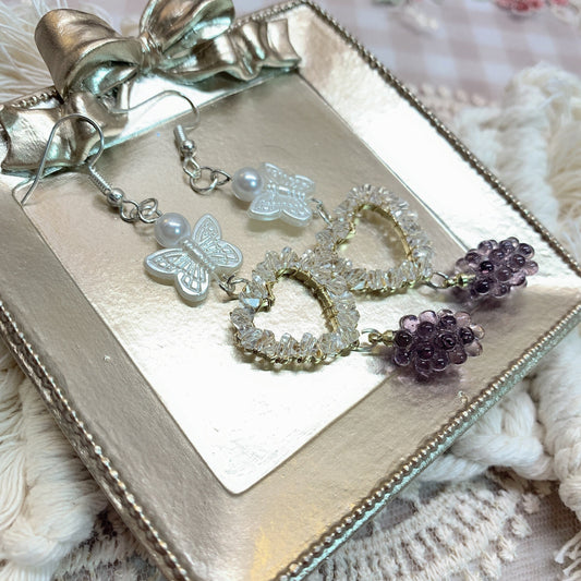 Moya handmade earrings「butterfly love」