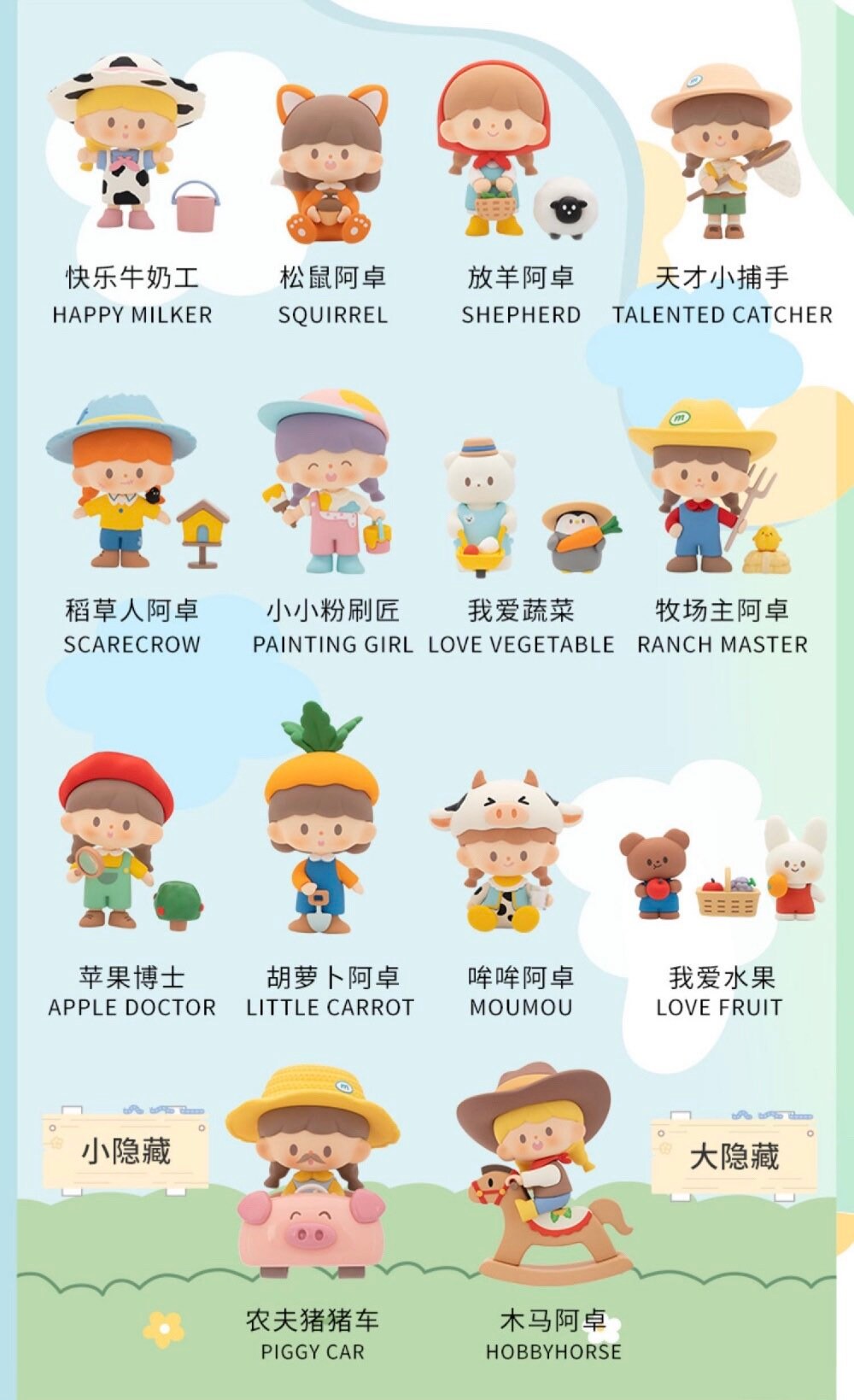 Molinta blind box toys 「Ranch Journey」series 5