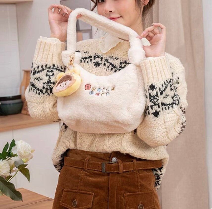 Molinta 「Baking Park」series stationery plush bag with pudding toy