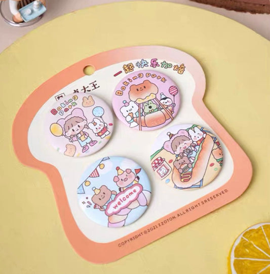 Molinta 「Baking Park」series stationery badge set