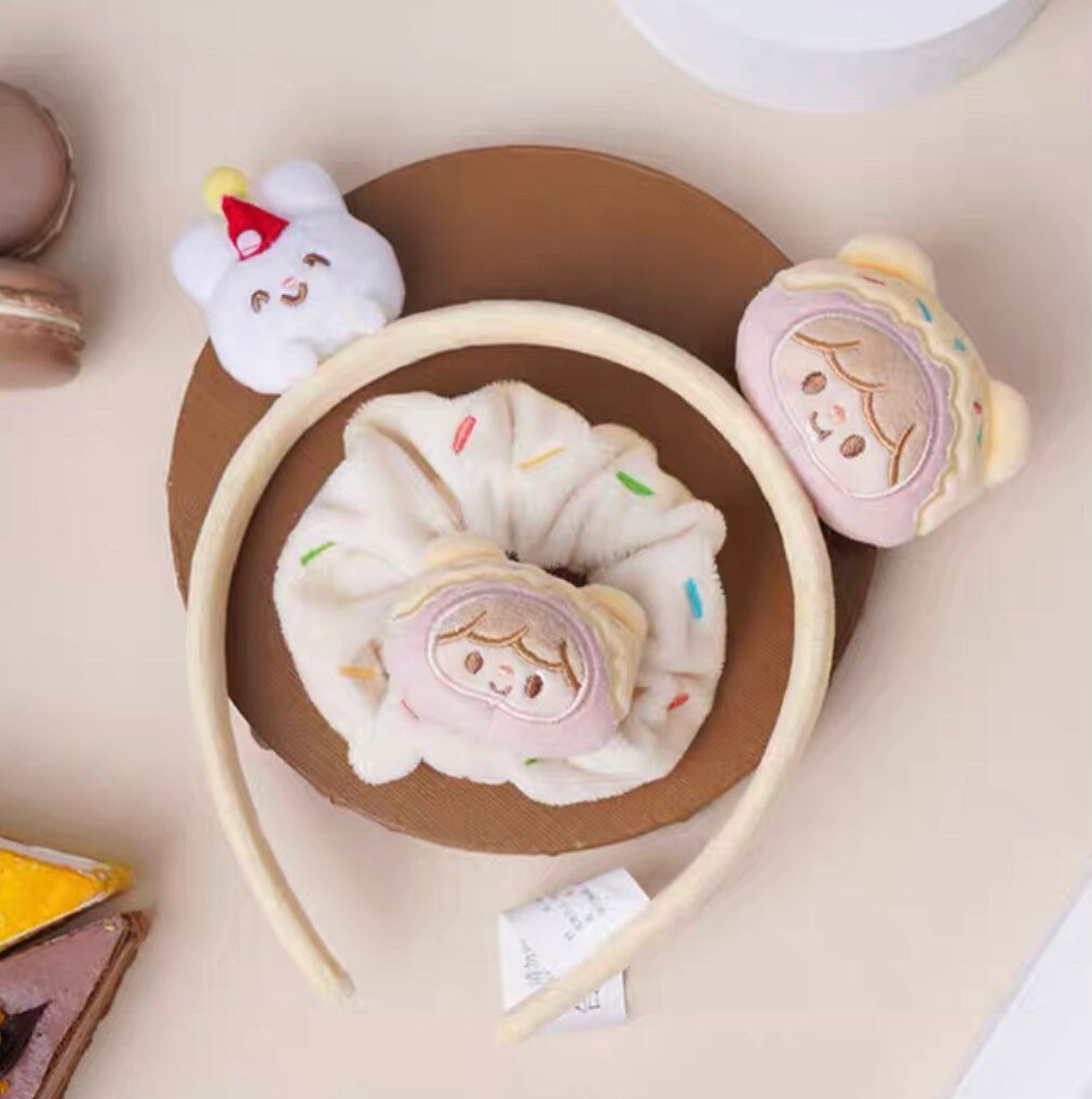 Molinta 「Baking Park」series stationery kawaii pudding plush hair accessories set