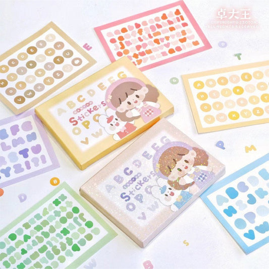 Molinta no border colorful word sticker set（all 7）