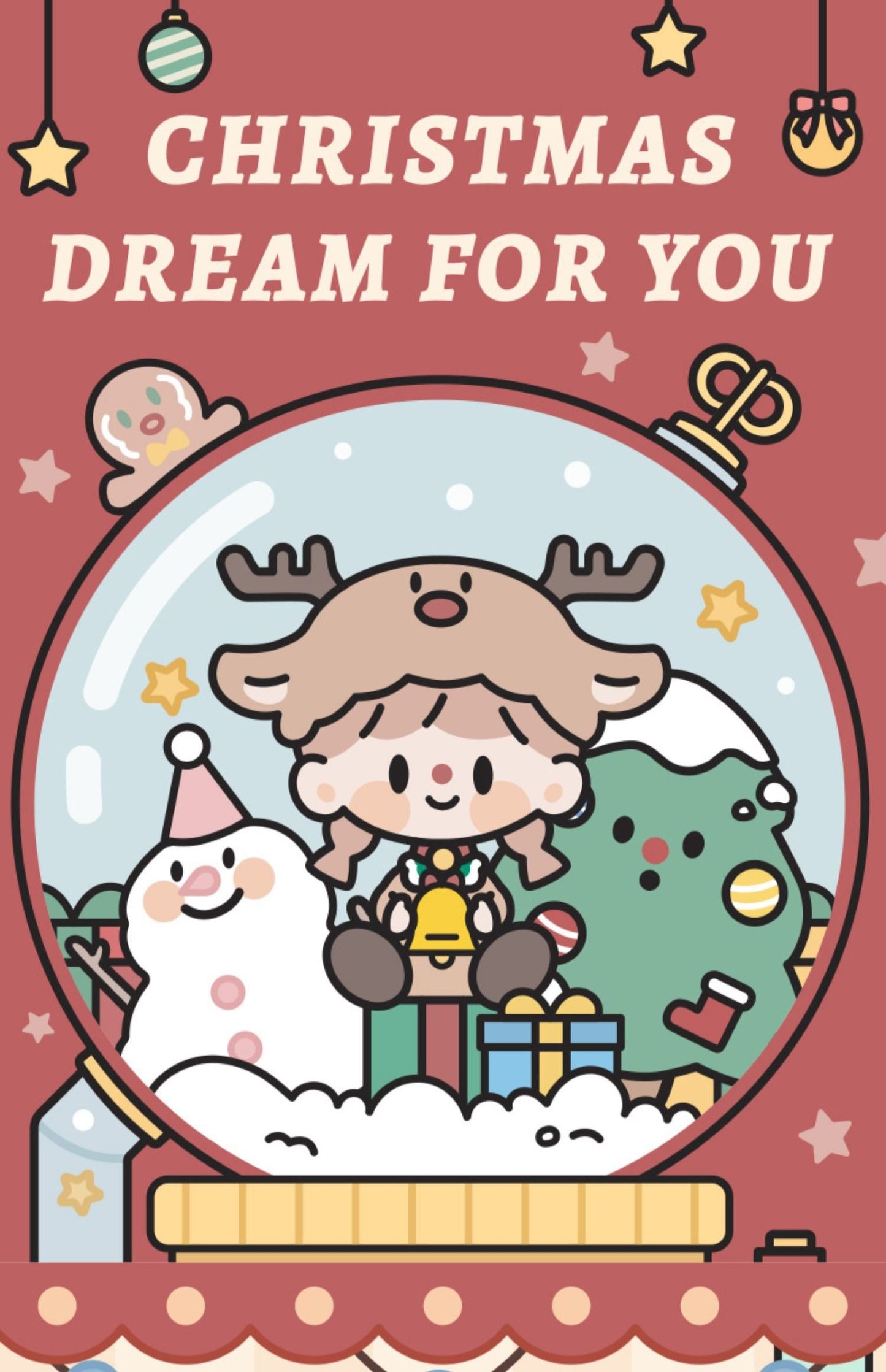 Molinta blind box toys 「Christmas Holiday」series 6