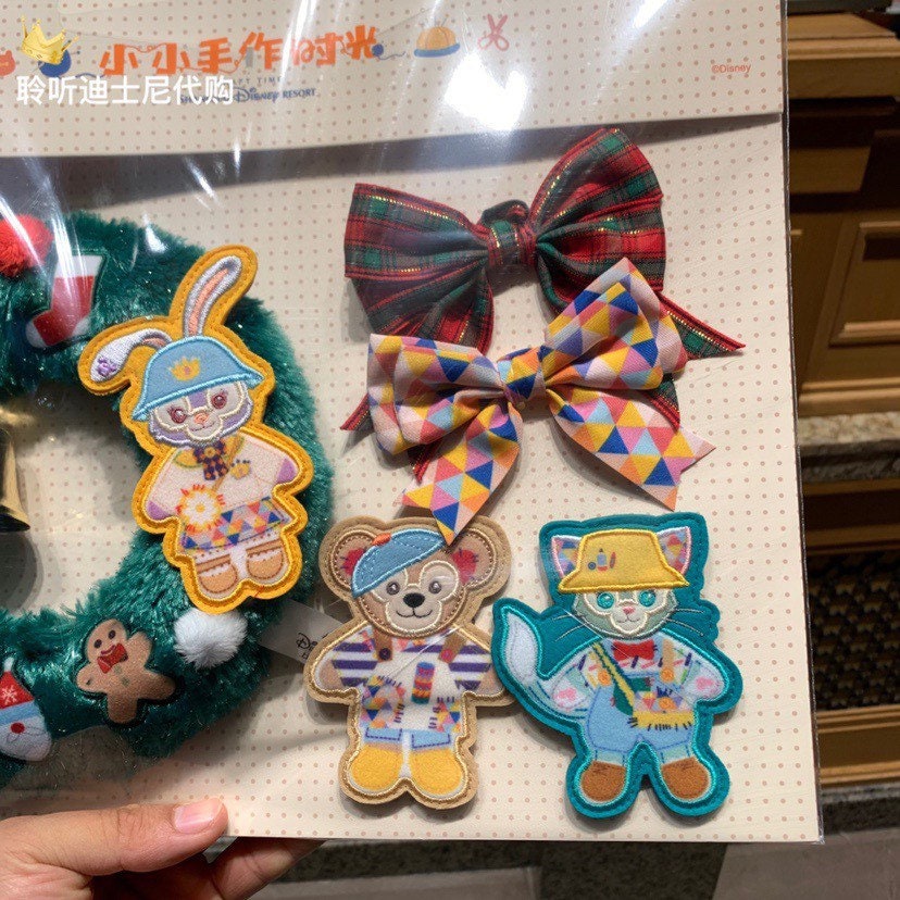 Shanghai Disneyland 「Duffy and friends」Craft time series DIY Christmas wreath set