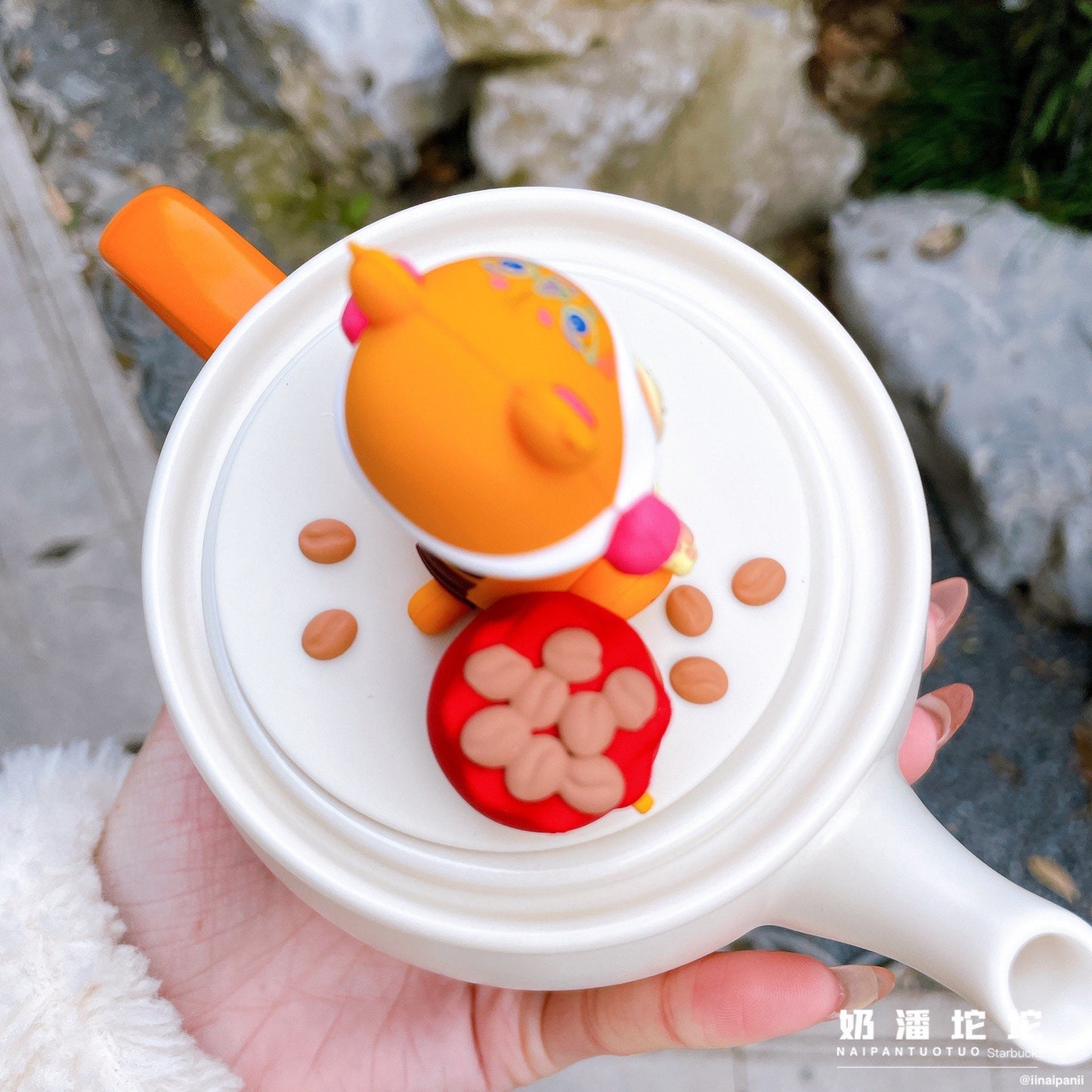 Starbucks China 180+480ml 2022 new year tiger series tiger ceramics pot with glass cup set